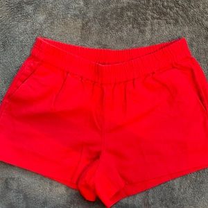 J Crew linen elastic waist shorts size 6